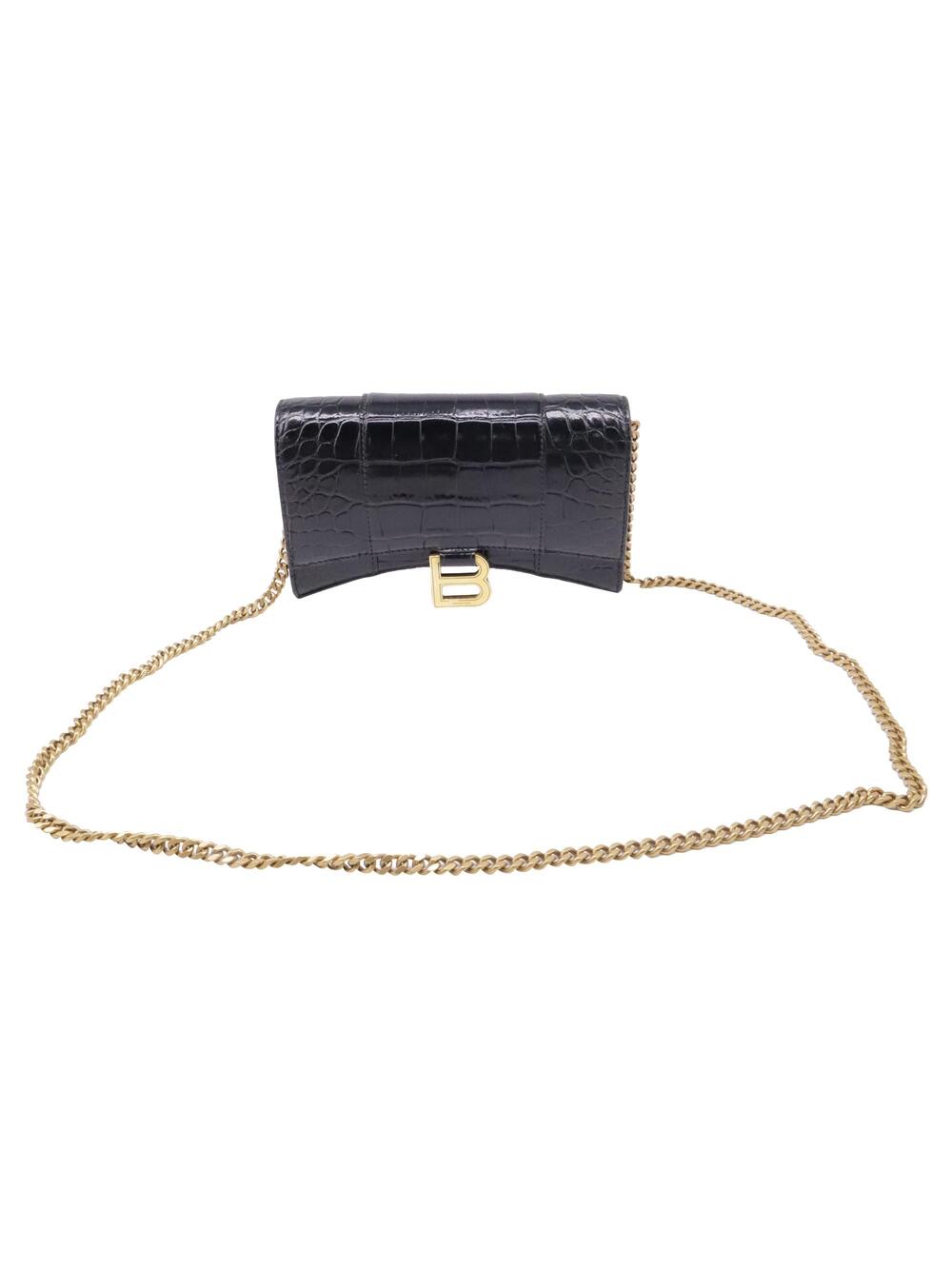 Balenciaga Hourglass Chain Wallet #365784B88B